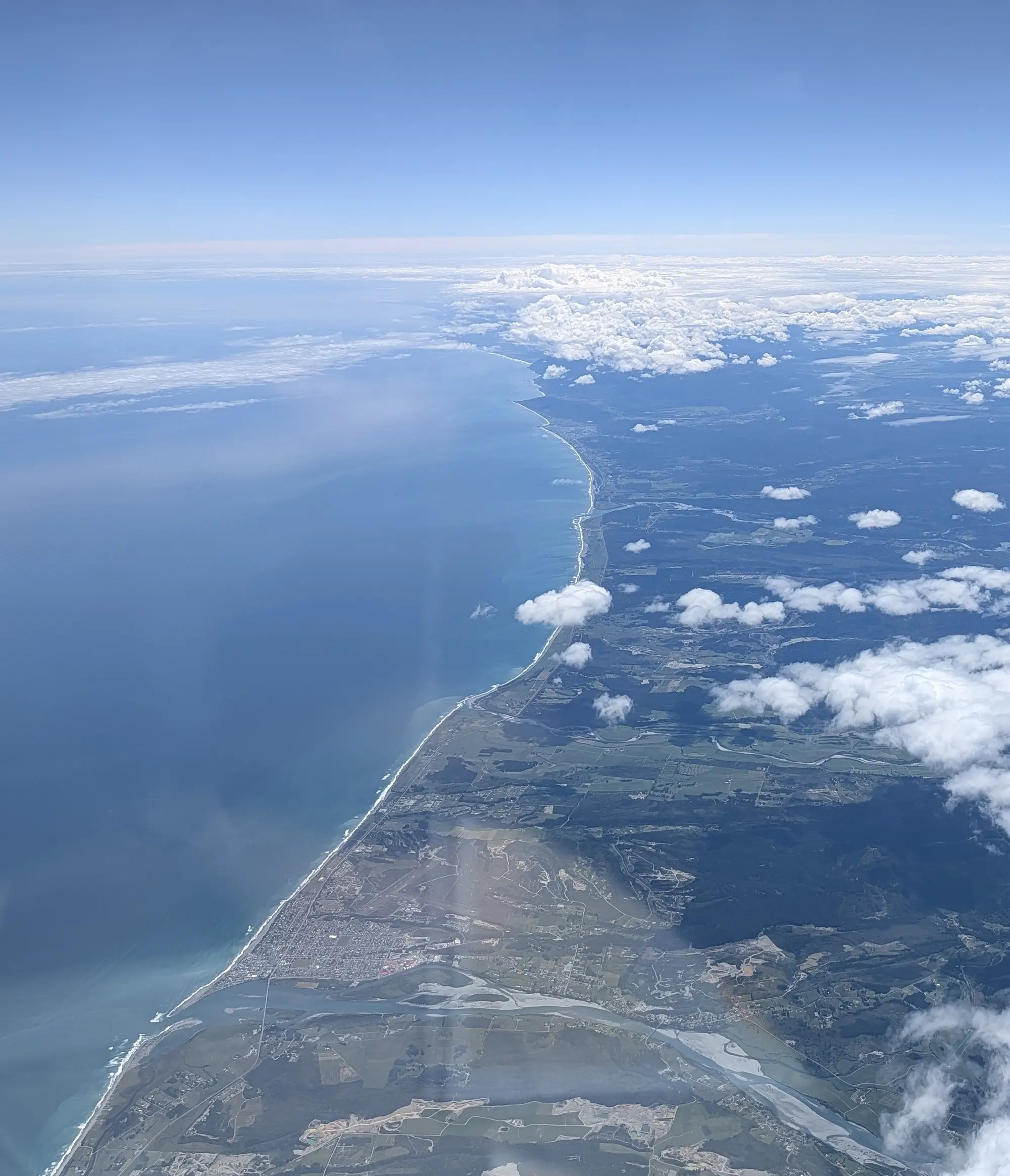 west coast from the air